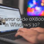 What is error code 0X80070003 in Windows 10?