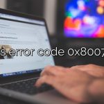 What is error code 0x8007042c?