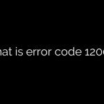 What is error code 12007?