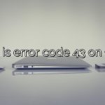 What is error code 43 on GPU?
