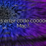 What is error code c0000022 on Mac?