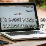 What is event 7023 in service control manager?
