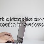 What is interactive services detection in Windows 7?
