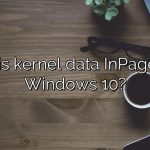 What is kernel data InPage error Windows 10?