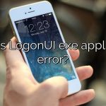 What is LogonUI exe application error?