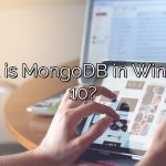 What is MongoDB in Windows 10?