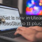 What is new in Ulead VideoStudio 11 plus?
