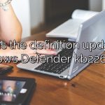 What is the definition update for Windows Defender kb2267602?