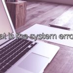 What is the system error 5?