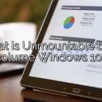 What is Unmountable boot volume Windows 10?