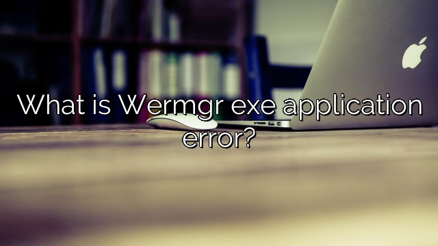 What is Wermgr exe application error?