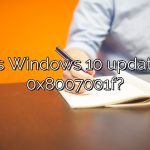What is Windows 10 update error 0x8007001f?