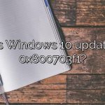 What is Windows 10 update error 0x800703f1?