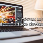When does Windows 11 come out on Surface devices?
