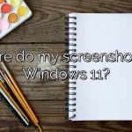 Where do my screenshots go Windows 11?