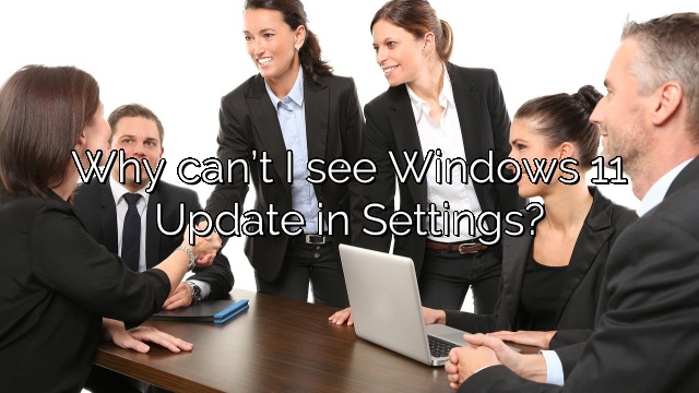 Why can’t I see Windows 11 Update in Settings?