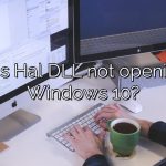 Why is Hal DLL not opening on Windows 10?