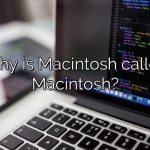 Why is Macintosh called Macintosh?
