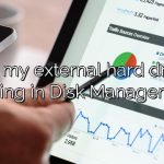 Why is my external hard drive not showing in Disk Management?