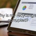 Why is my recycling bin corrupted?