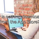 Why is nothing downloading from the App Store?