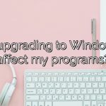 Will upgrading to Windows 11 affect my programs?
