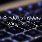 Will Windows Insiders get Windows 11?